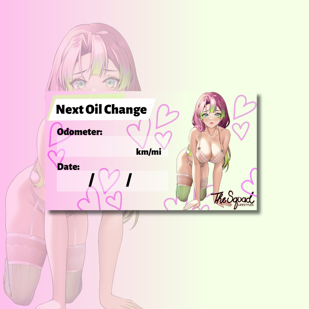 Mitsuri H Oil Change Sticker