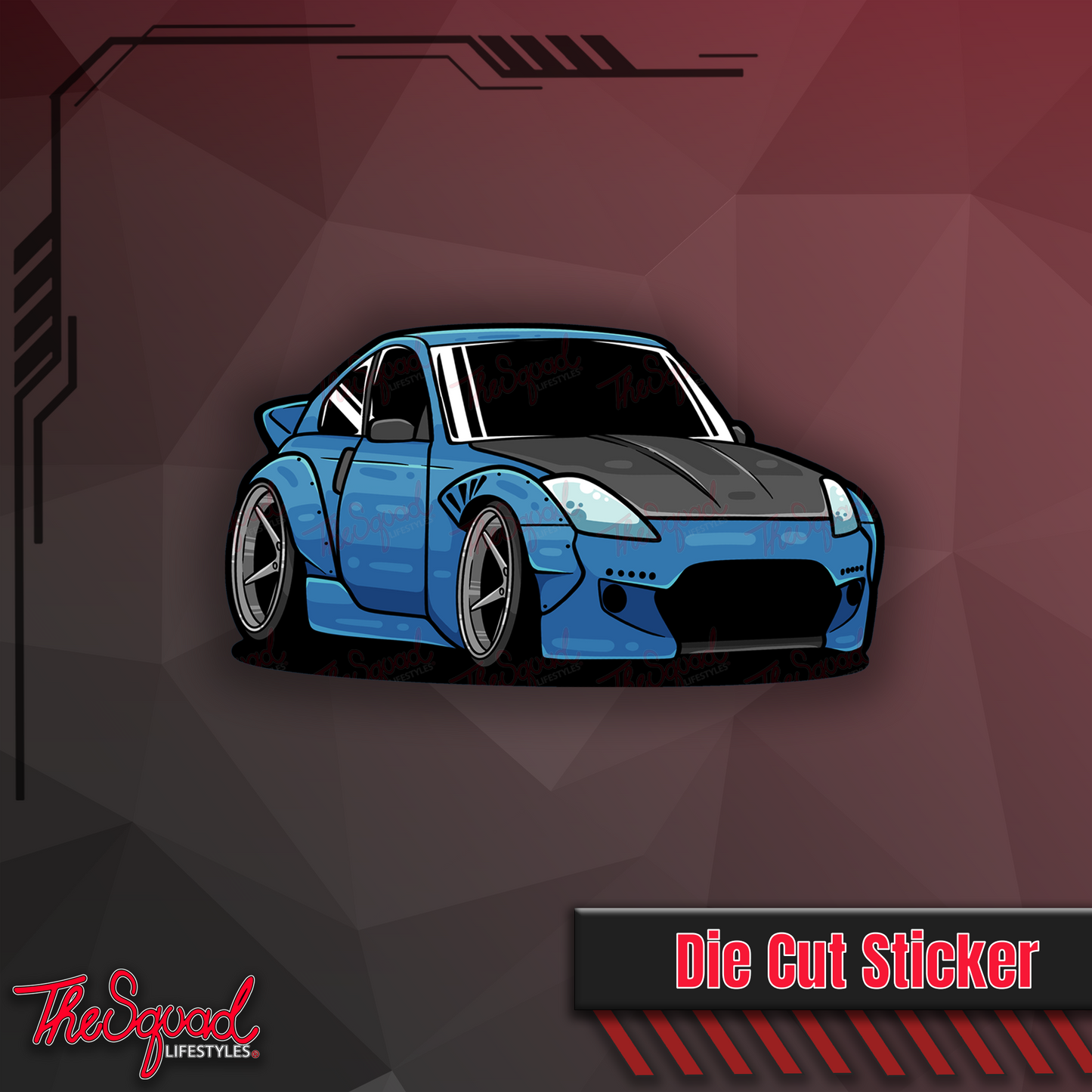 350Z Chibi Mini Sticker