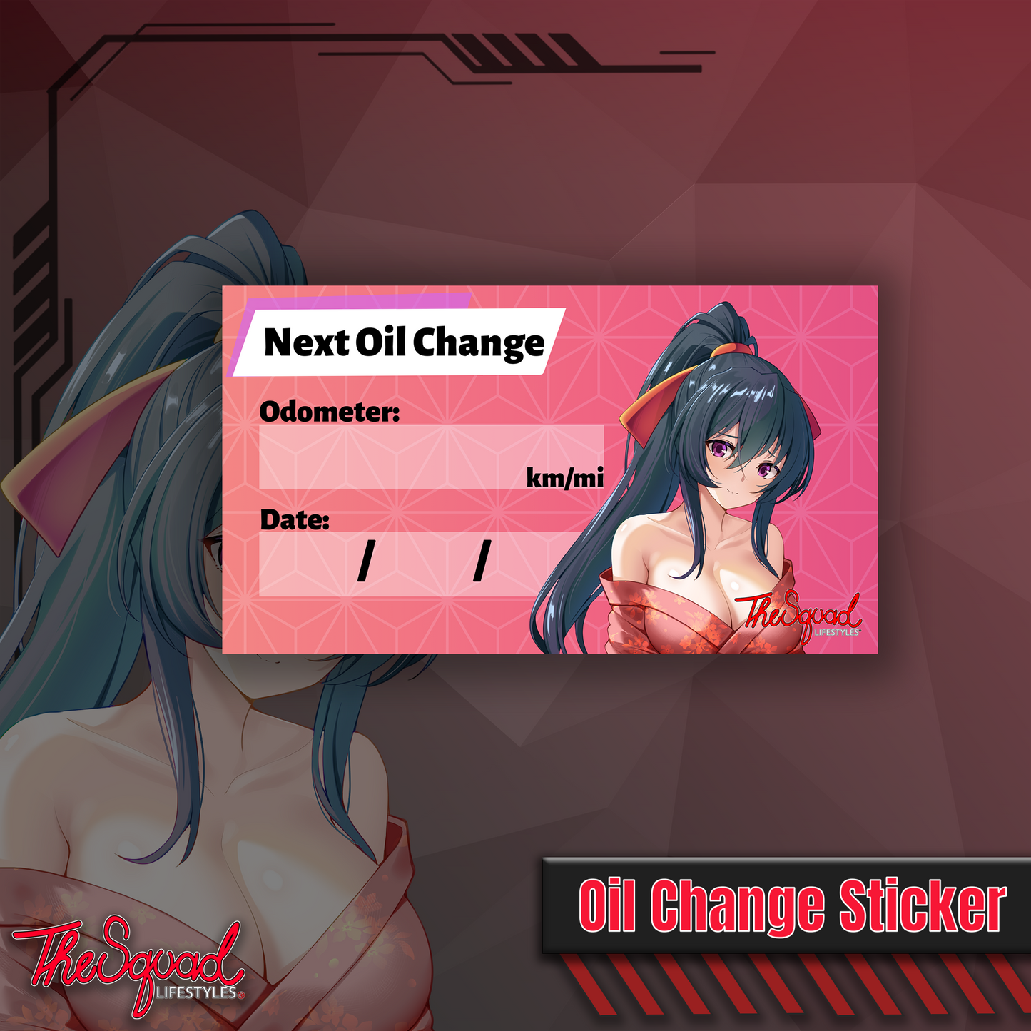 Akeno Festival Oil Change Sticker