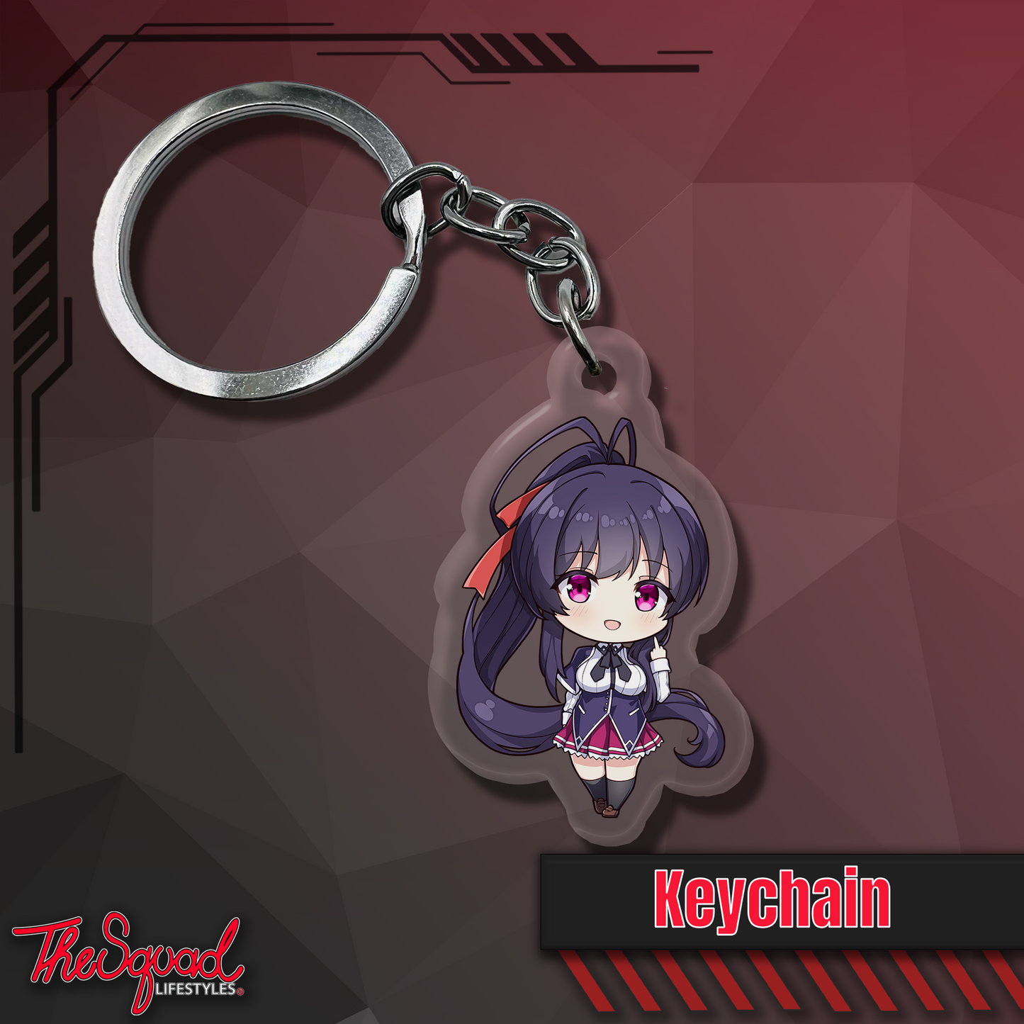 Akeno Pocket Waifu Keychain
