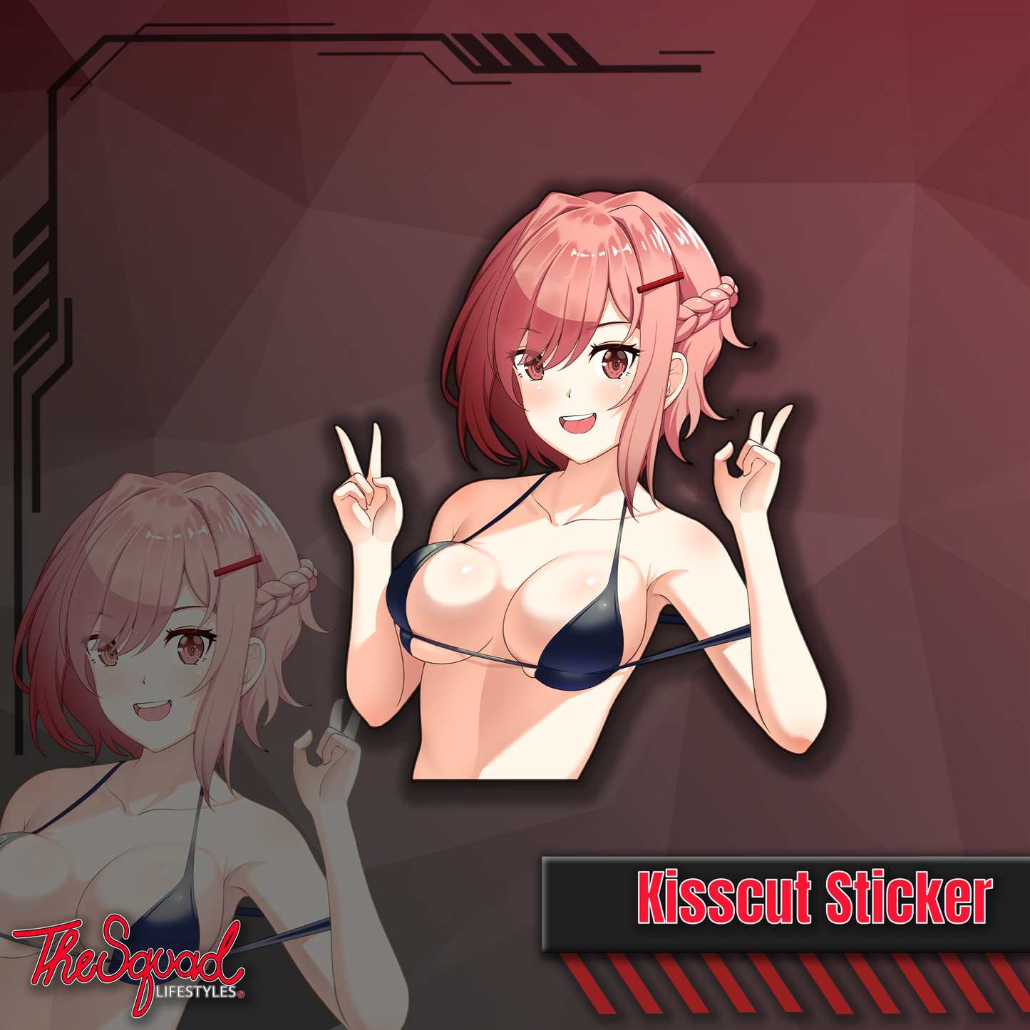 Bikini Kaycee V2 Half Body Sticker