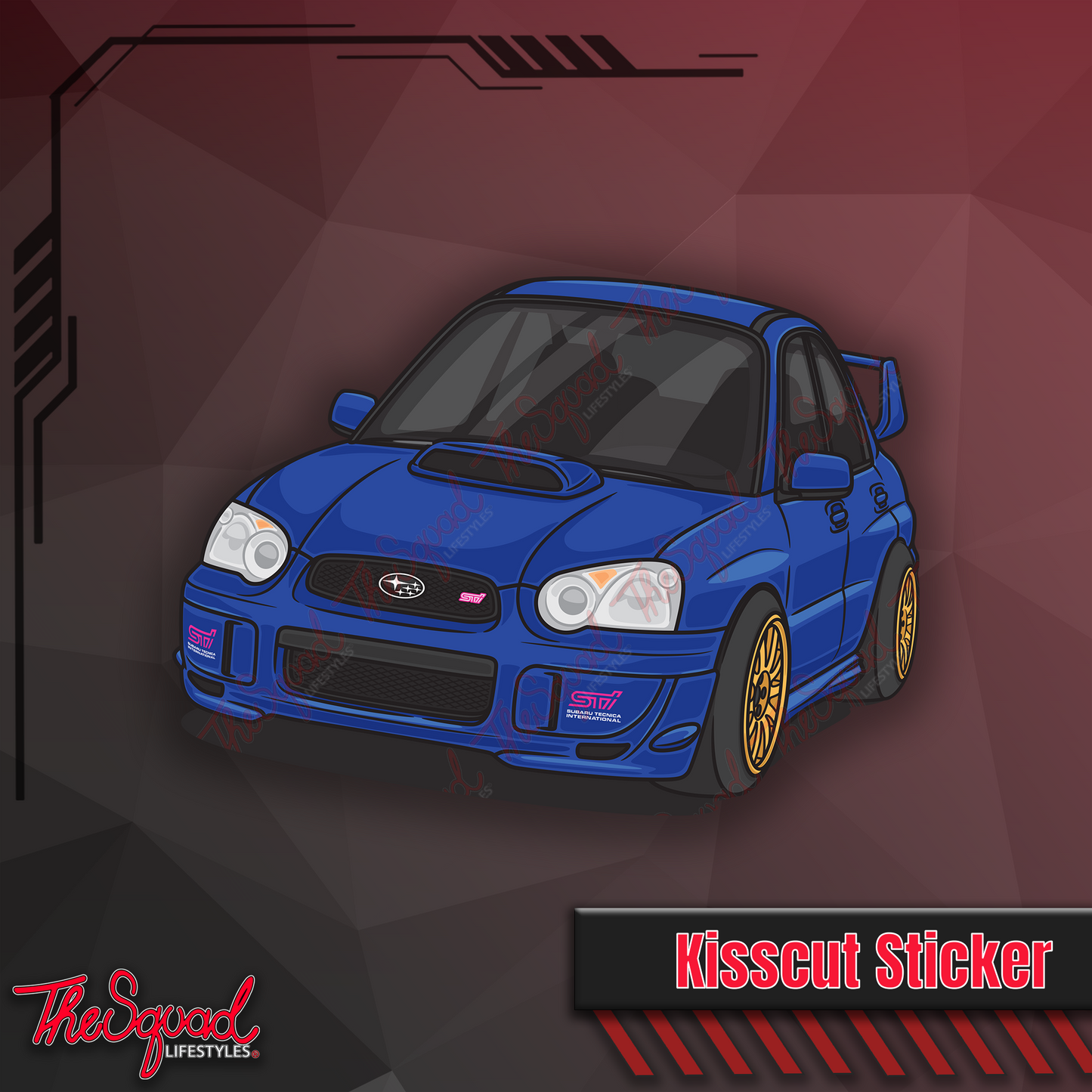 Blue Blobeye Sticker - JDM Tooners (Copy)