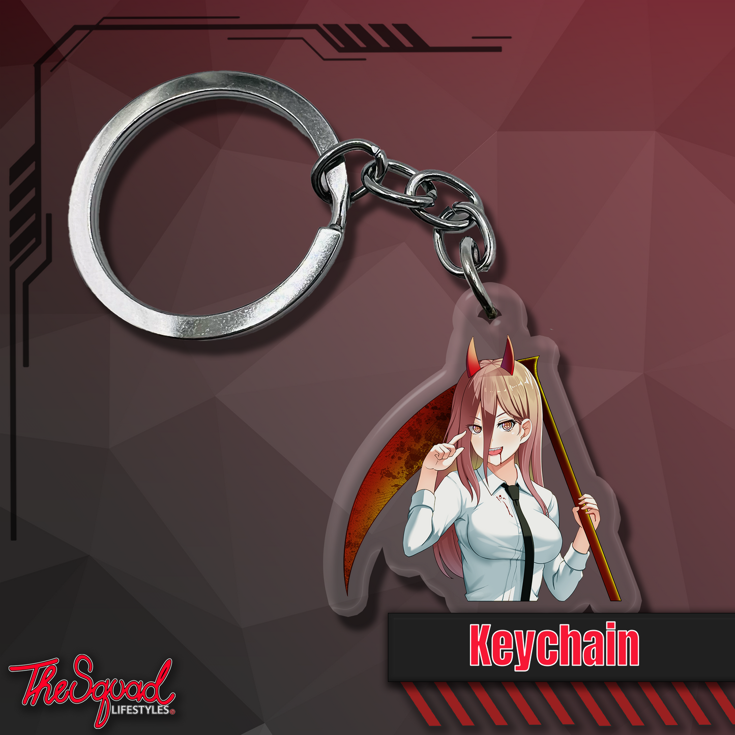 Deathcore Power Keychain