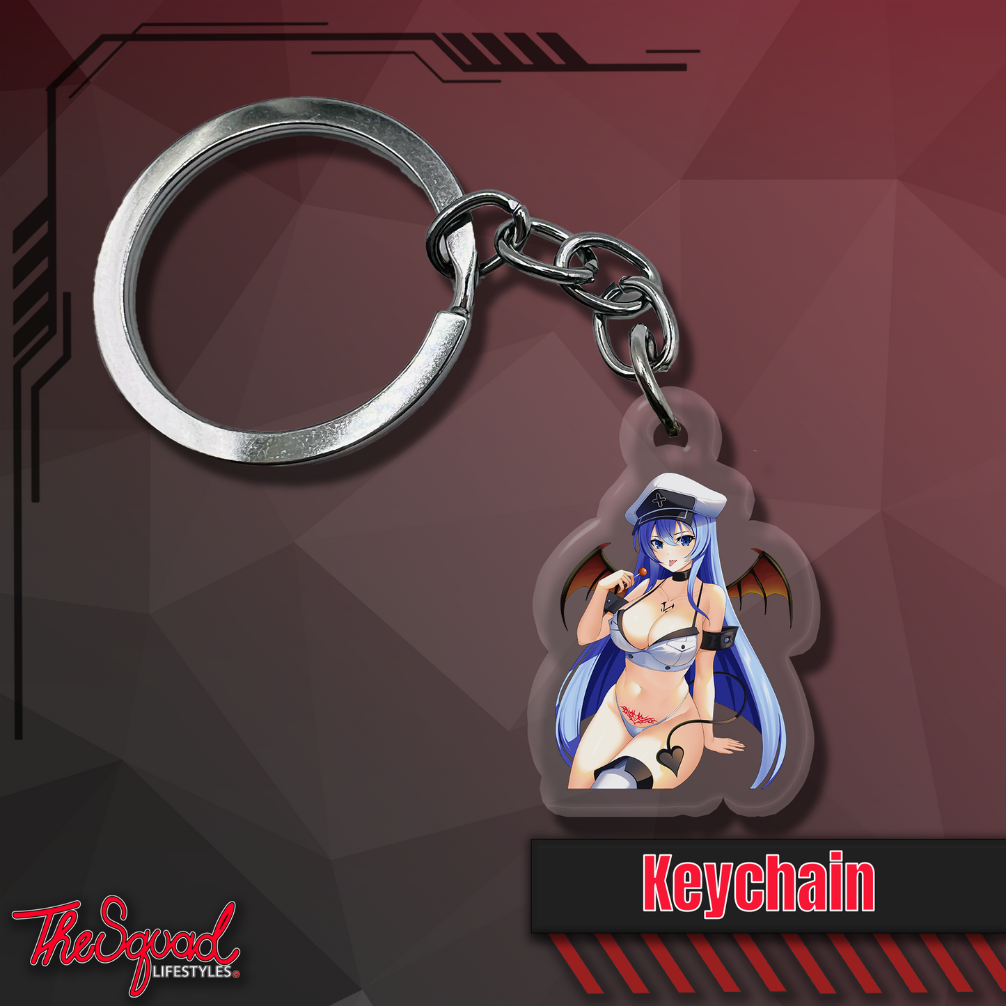 Succubus Esdeath Keychain