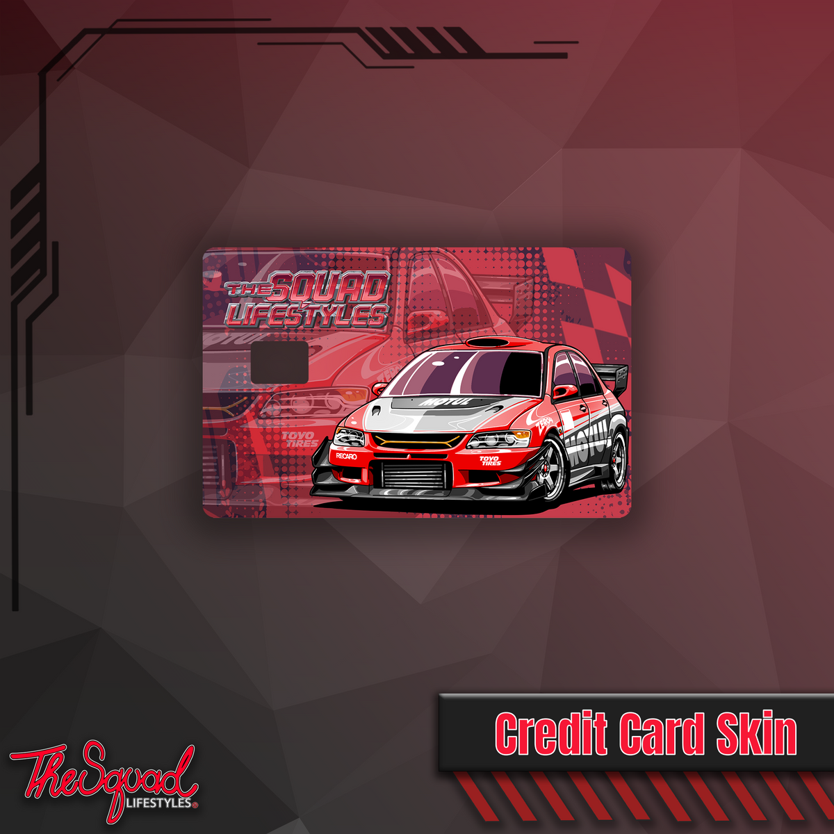 Evo IX Racing Livery Credit Card Skin