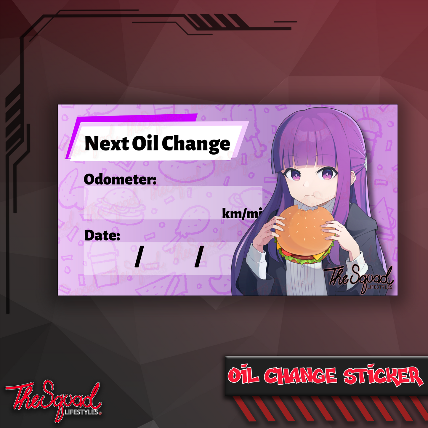 Foodie Mage Fern Oil Change Sticker