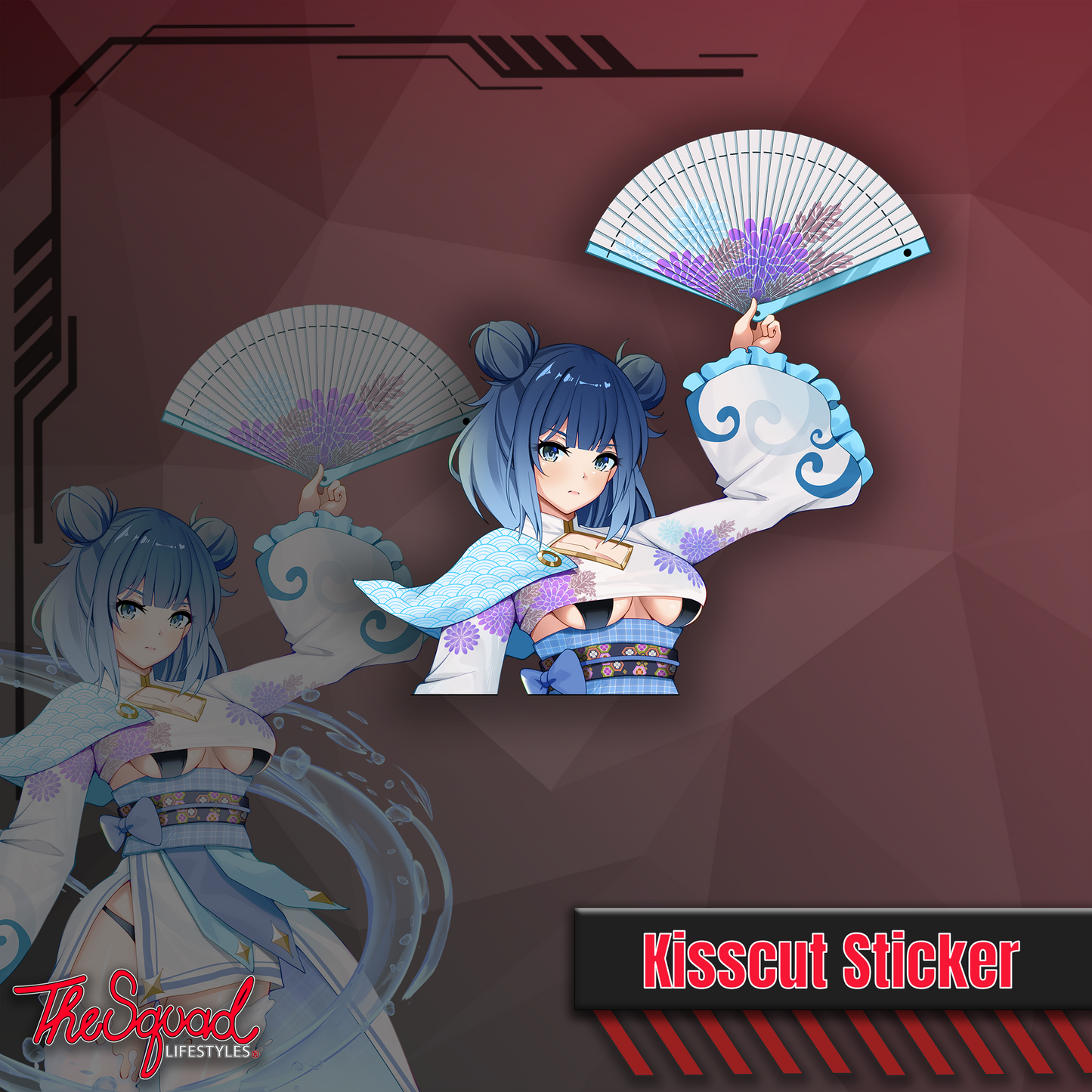 Emi Halfbody Samurai Sticker