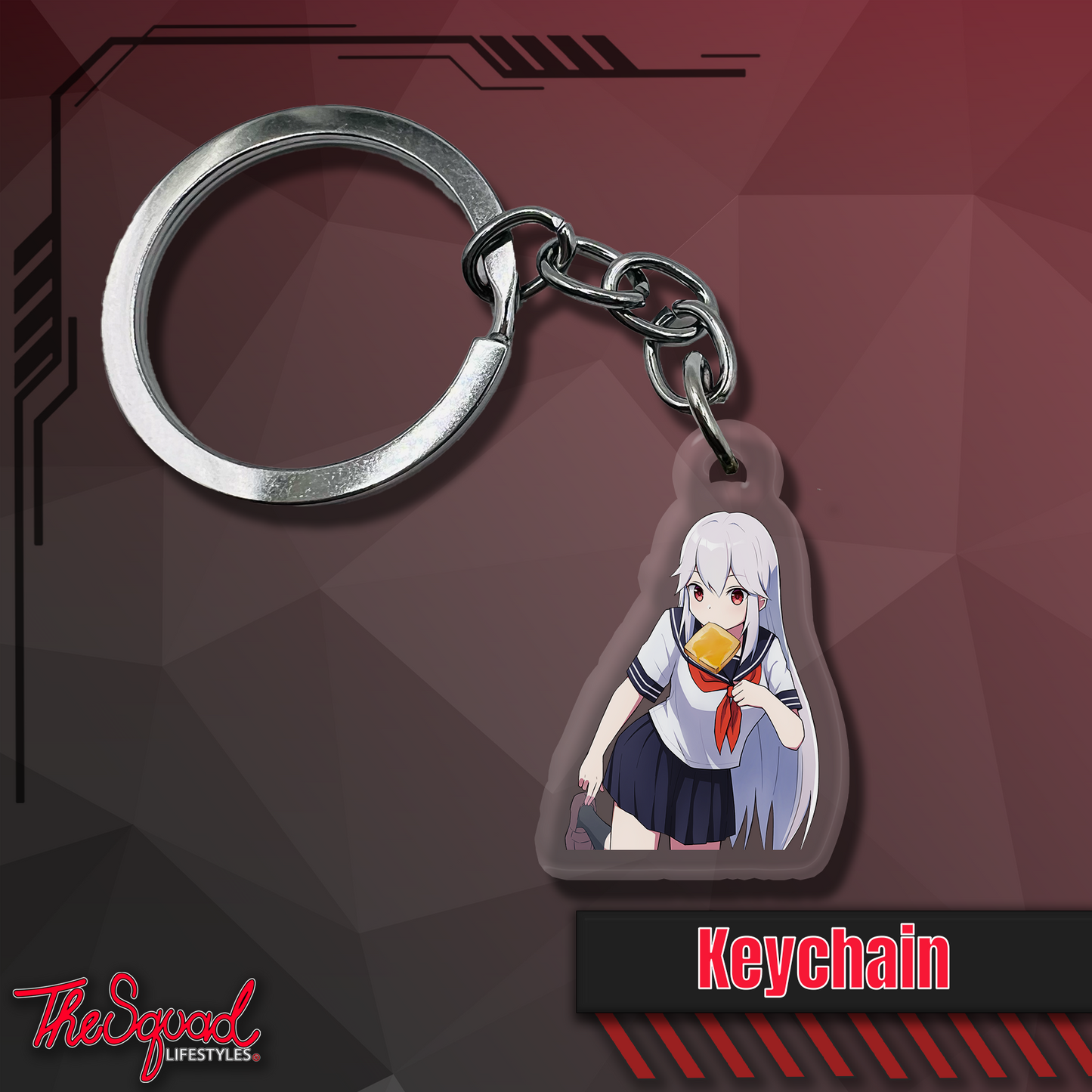 Haruka Breadface Keychain