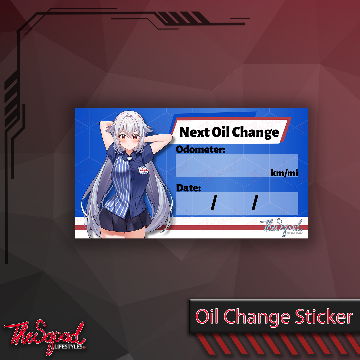 Haruka Lawsons Oil Change Sticker