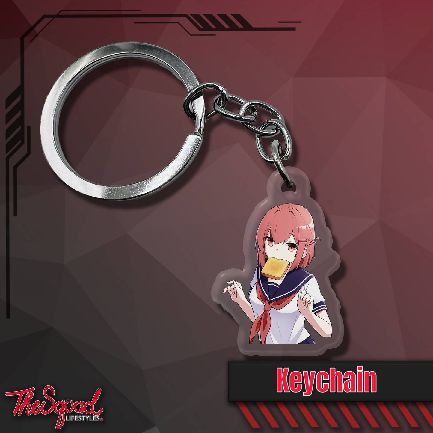 KayCee Breadface Keychain