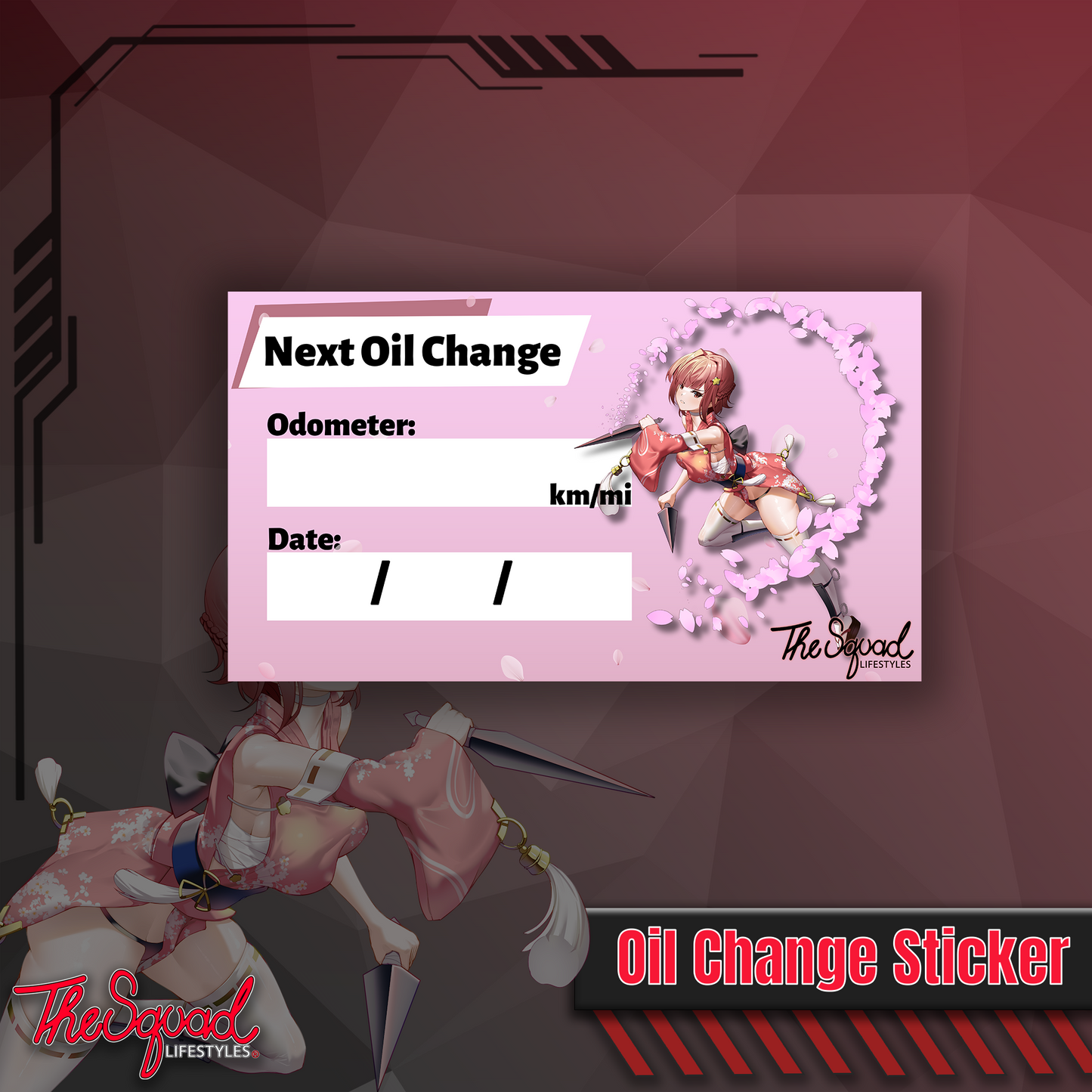 KayCee Legends Oil Change Sticker