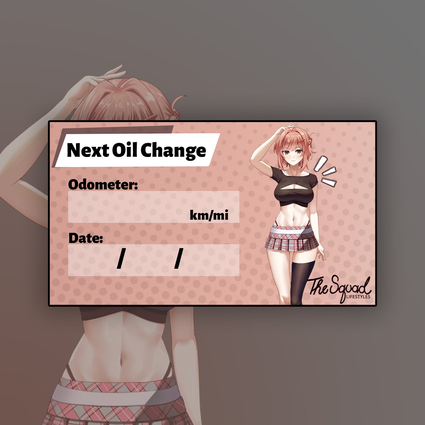 Import KayCee Oil Change Sticker