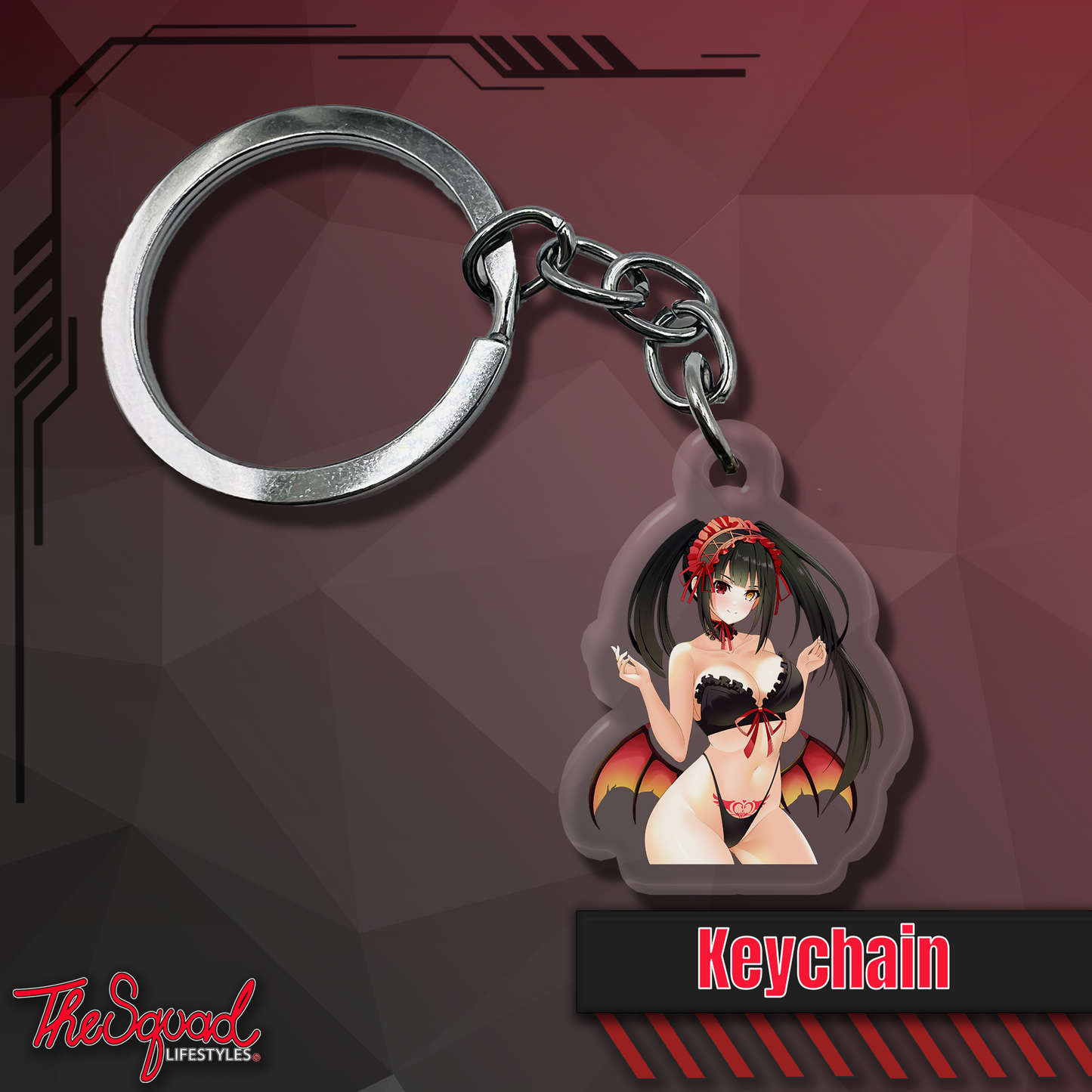 Succubus Kurumi Keychain