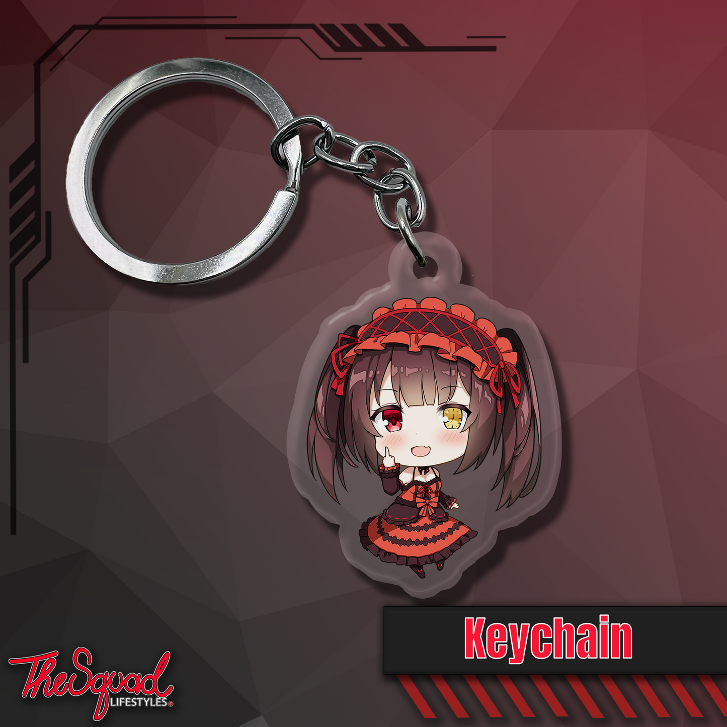 Kurumi Pocket Waifu Keychain