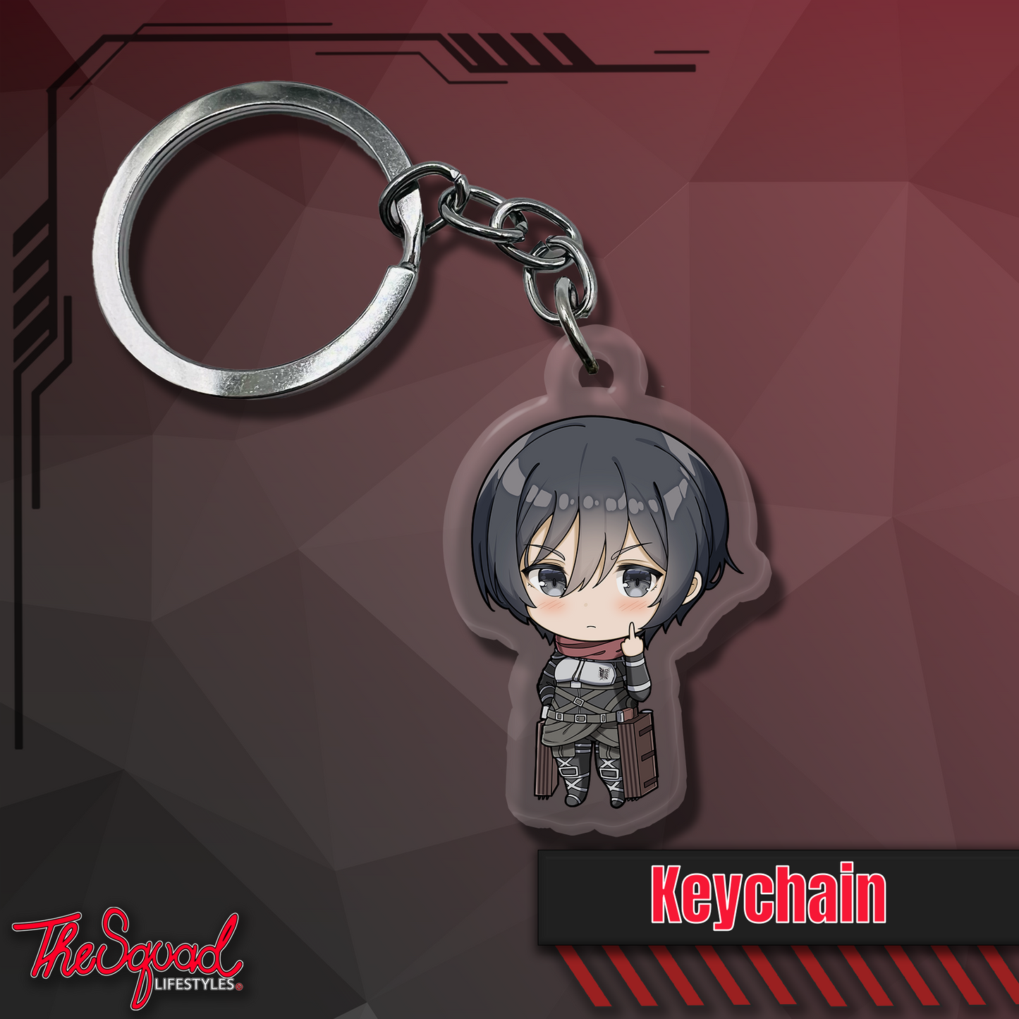 Mikasa Pocket Chibi Keychain