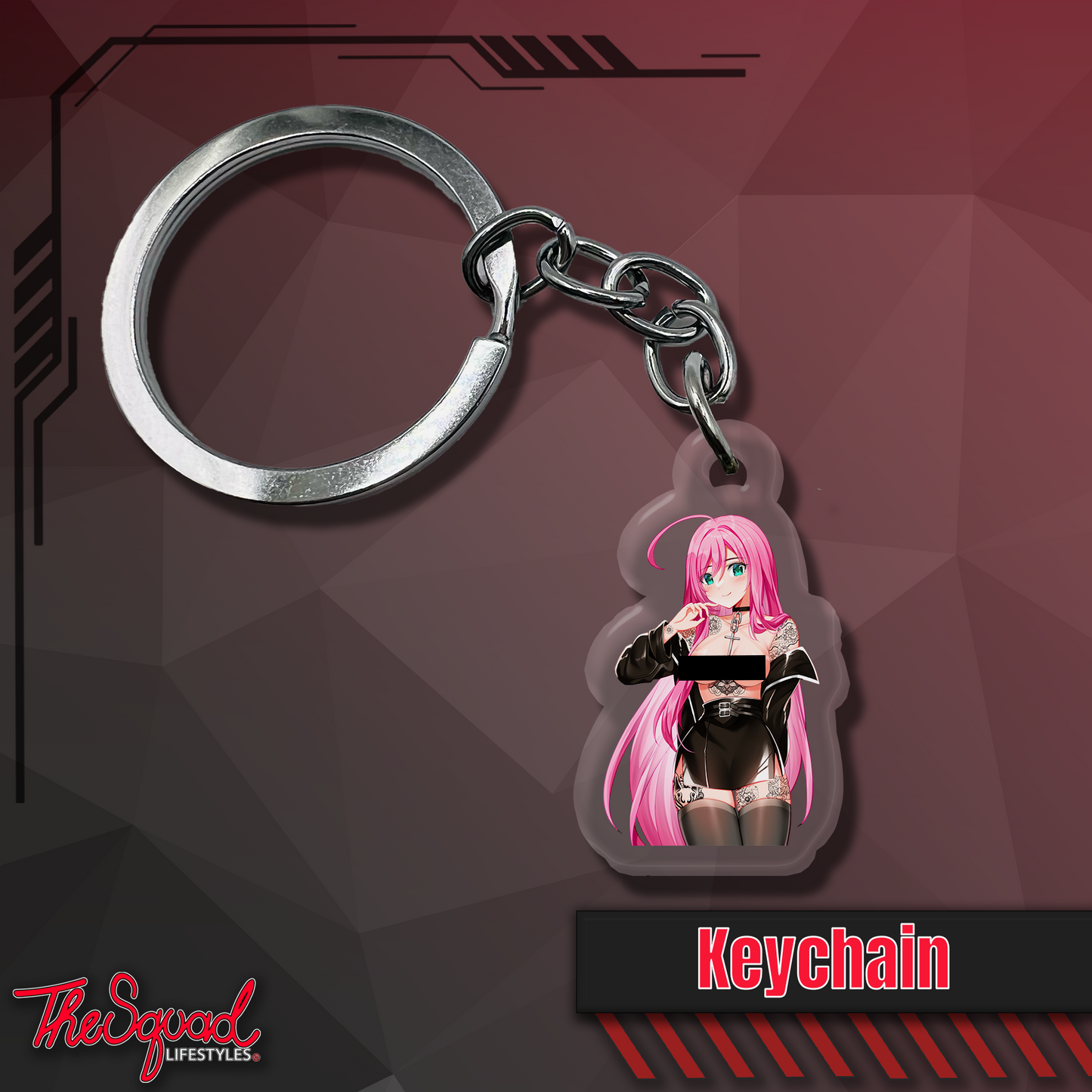 Goth Moka Keychain