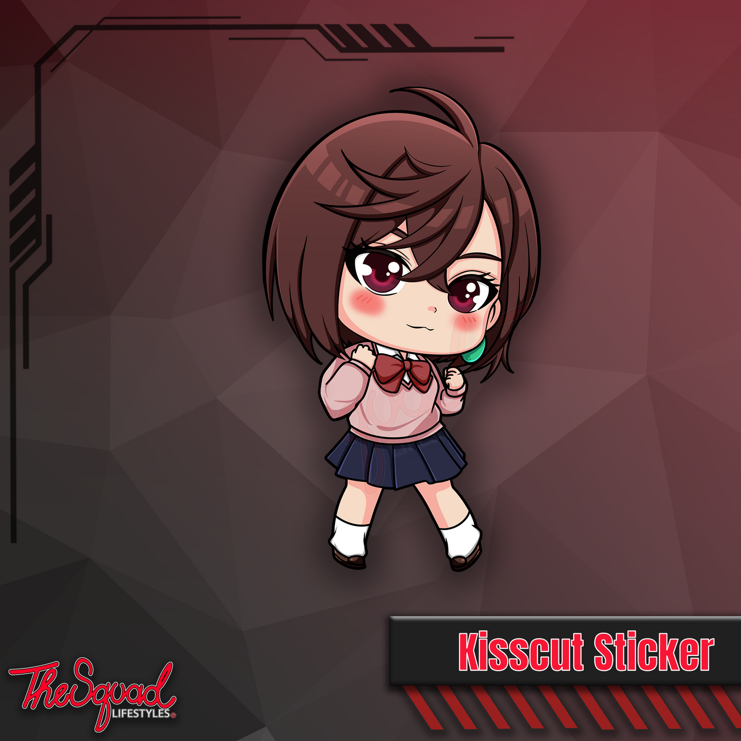 Momo Pocket Chibi Sticker