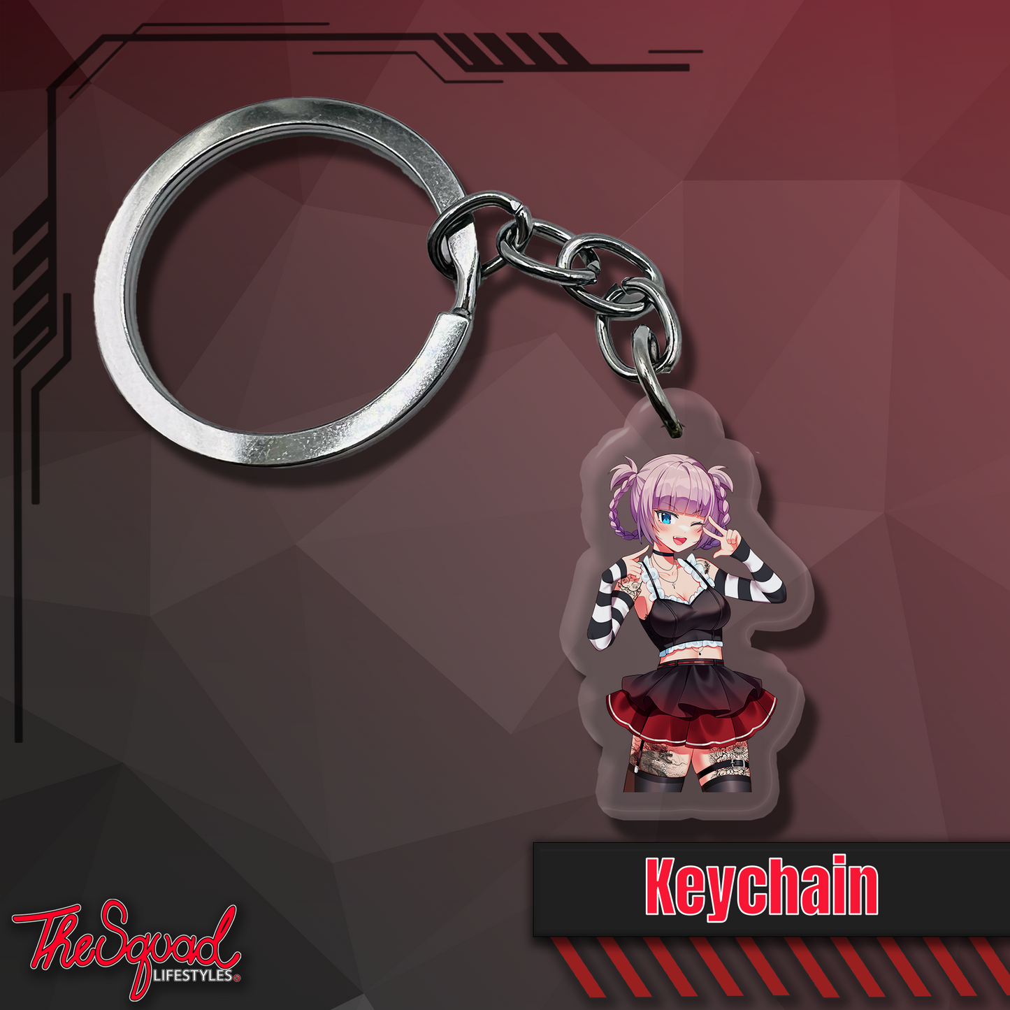 Goth Nazuna Keychain