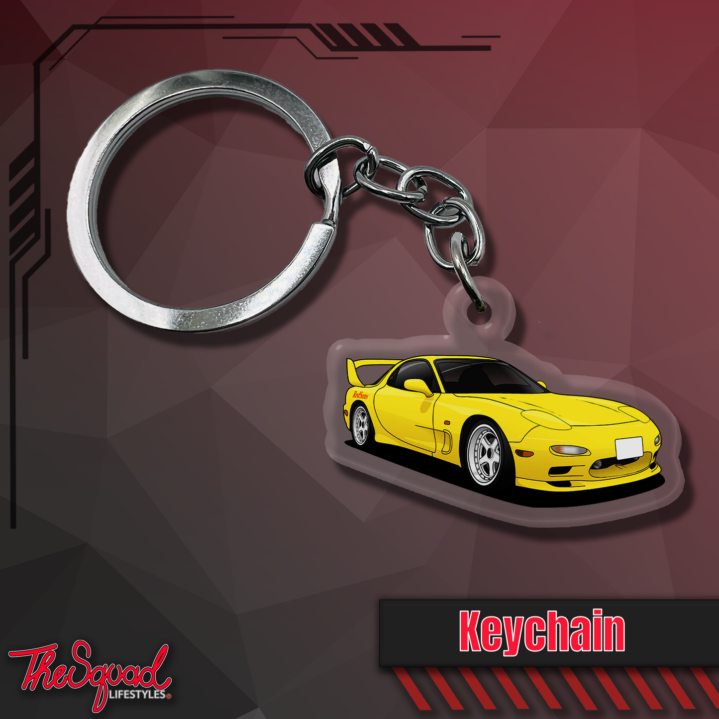RX7 FD (Redsuns) Keychain