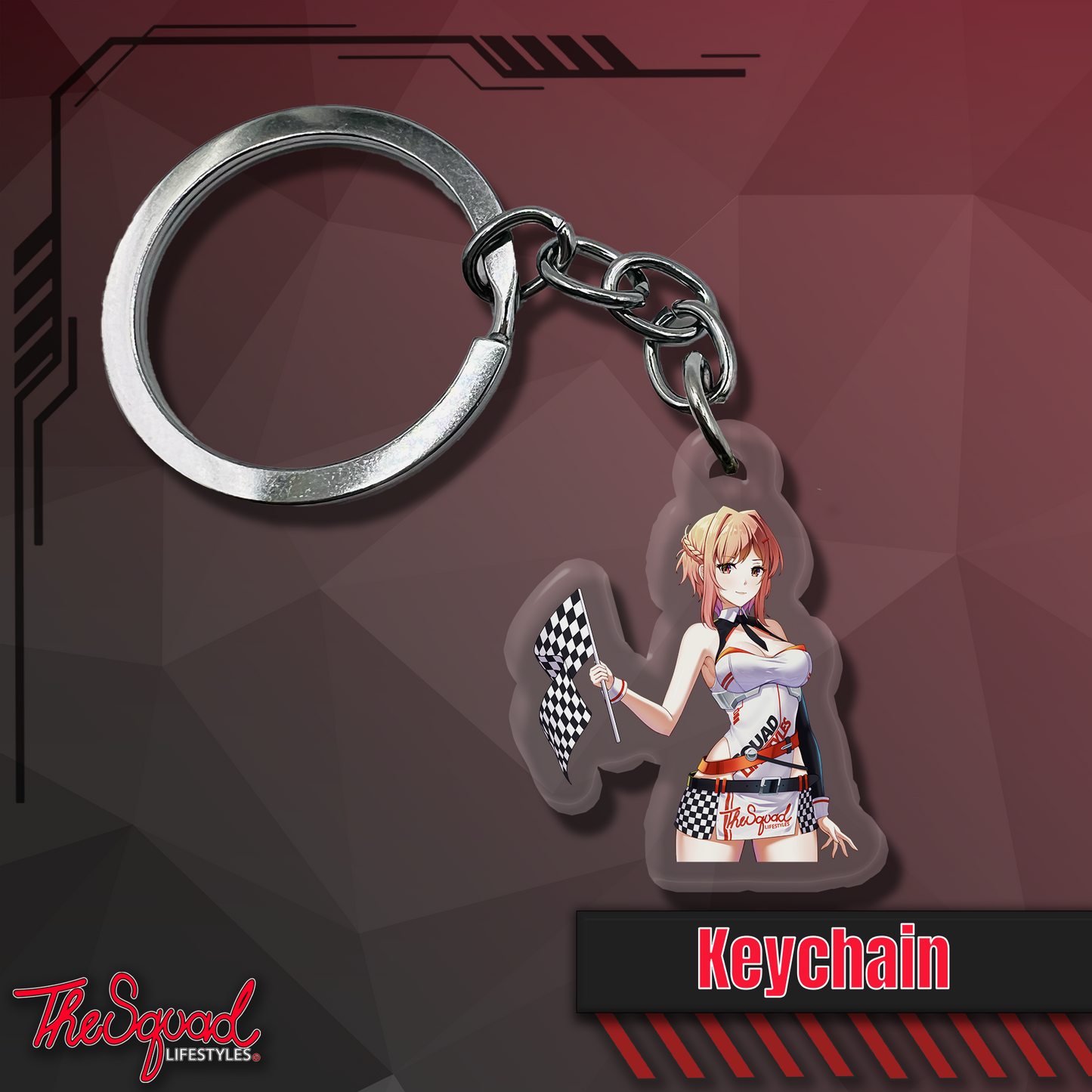Race Queen KayCee Keychain