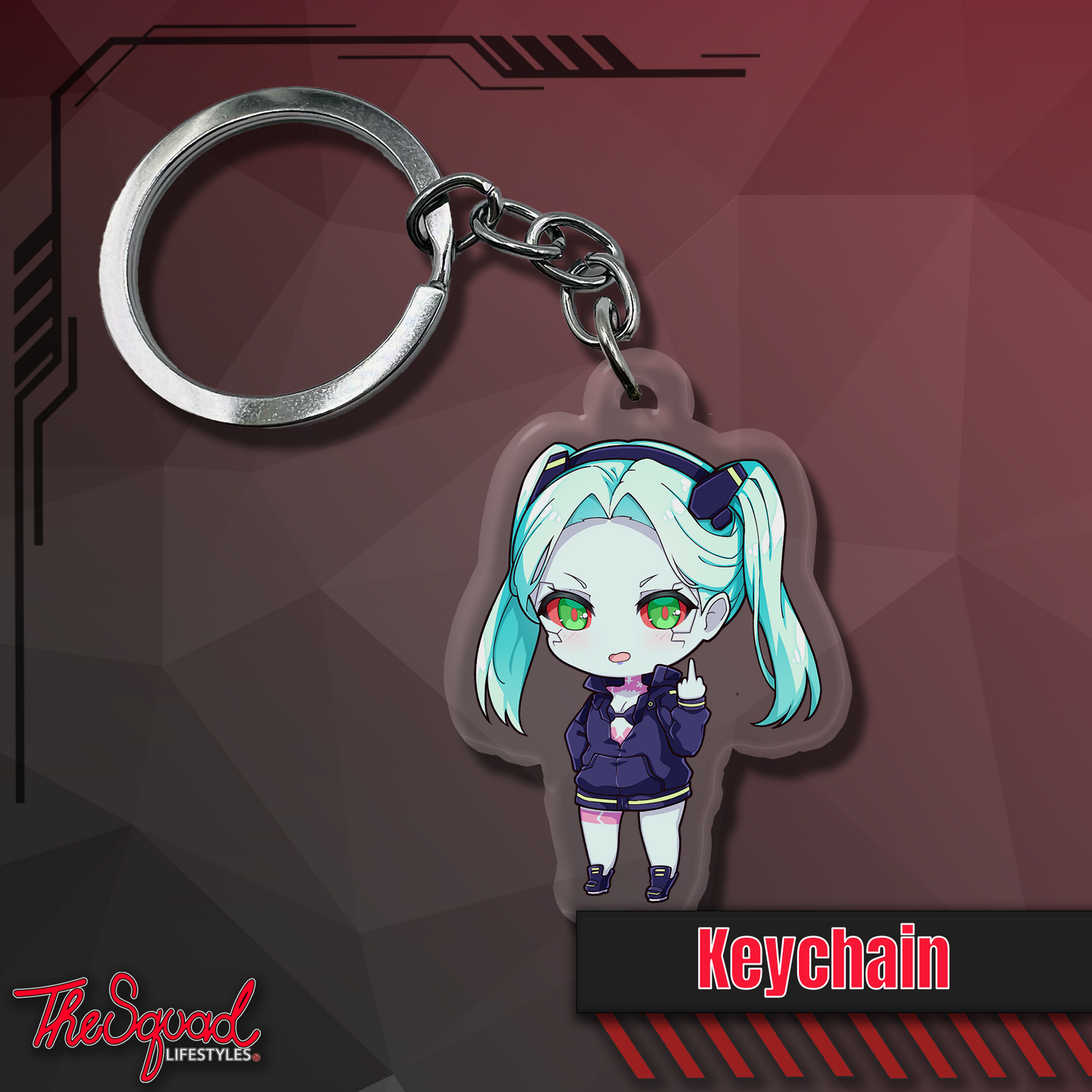 Rebecca Pocket Waifu Keychain