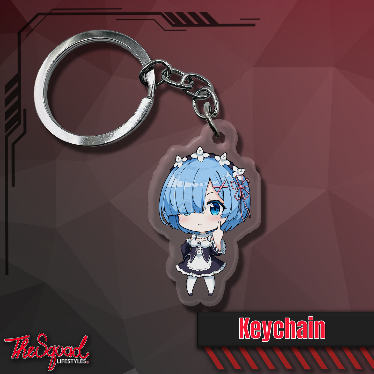 Rem Pocket Waifu Keychain