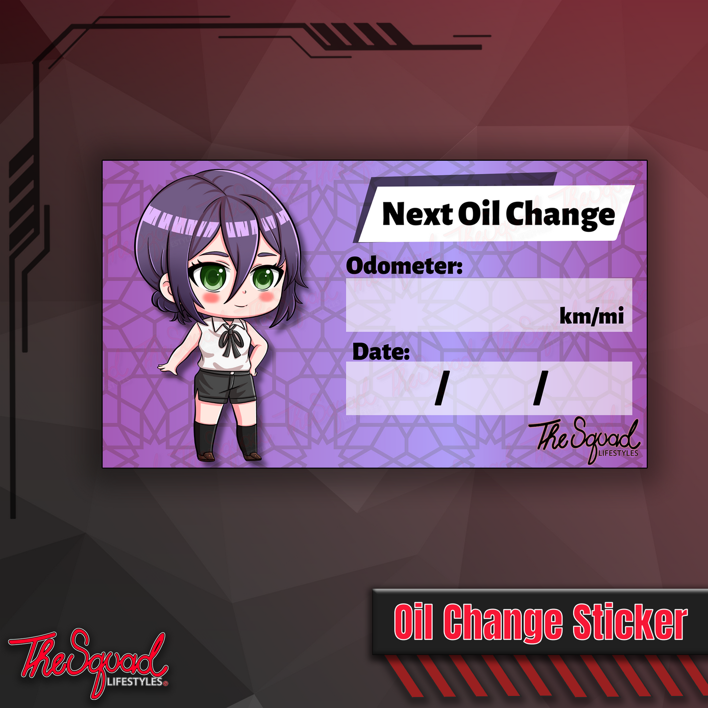 Reze Chibi Oil Change Sticker
