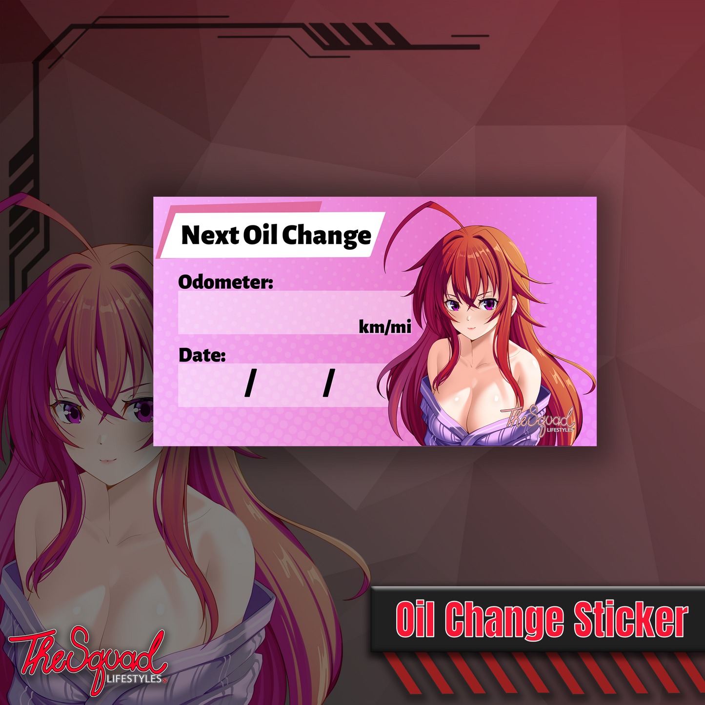 Rias Festival Oil Change Sticker