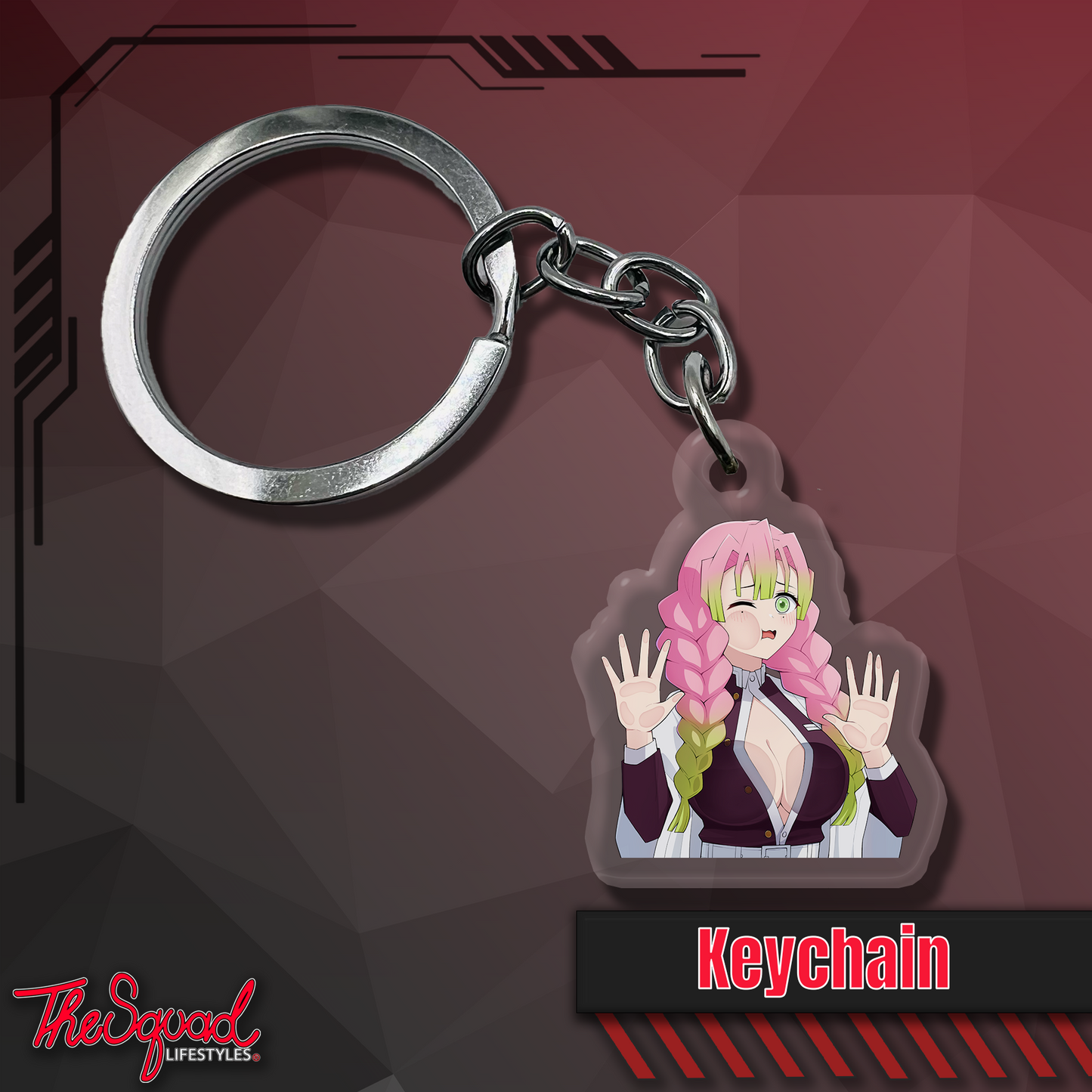 Squished Mitsuri Keychain