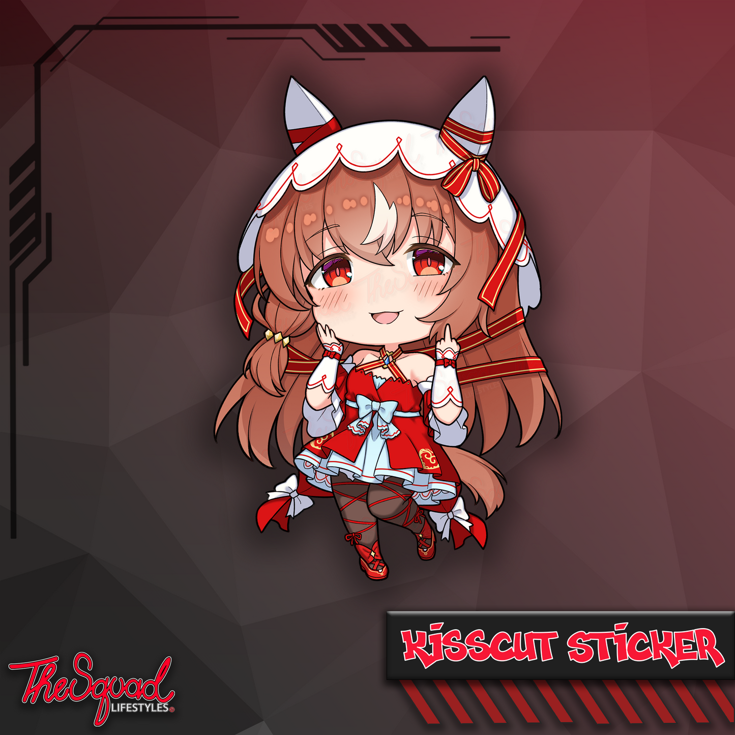 Uma Pocket Waifus V4 Full Bodies Stickers