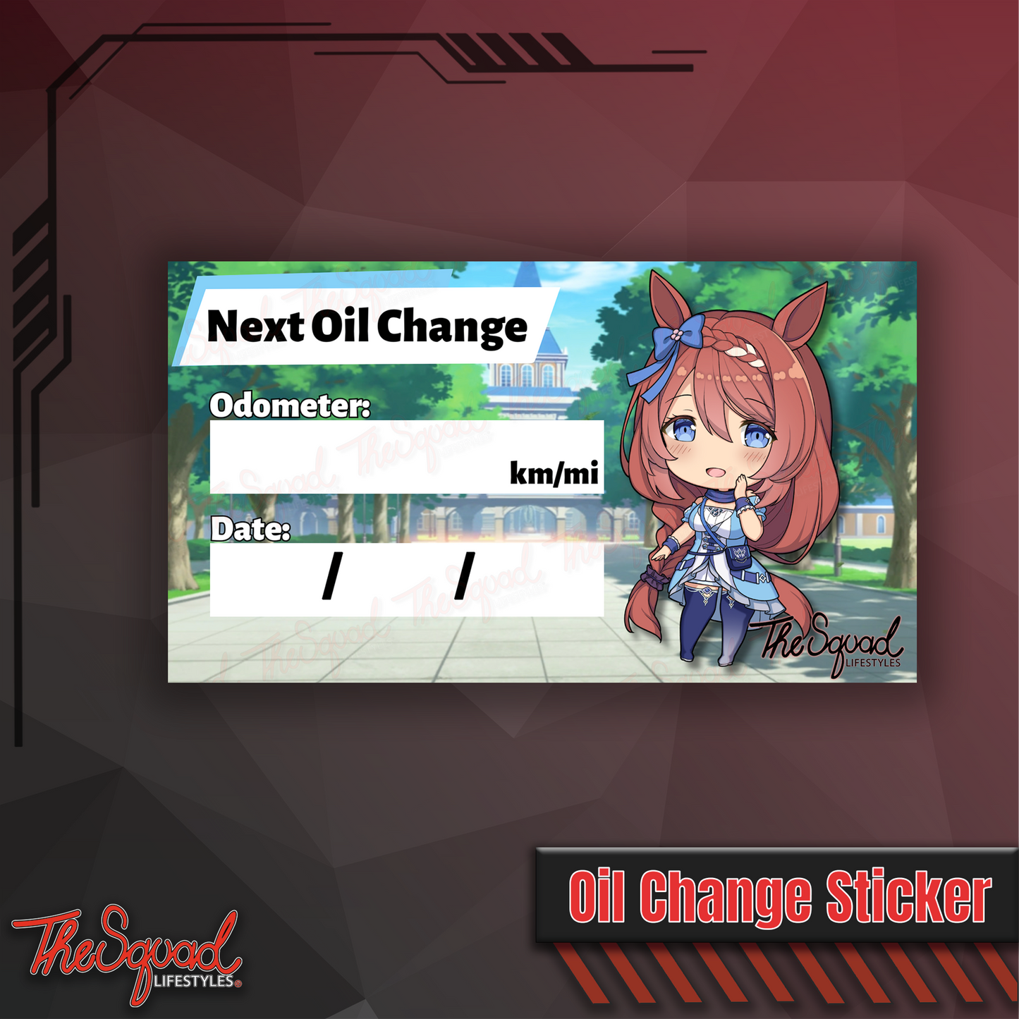 Super Creek Oil Change Sticker