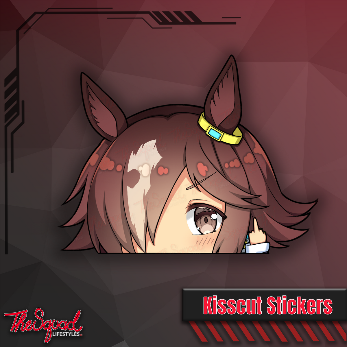 Uma Pocket Waifus V5 Peeker Stickers