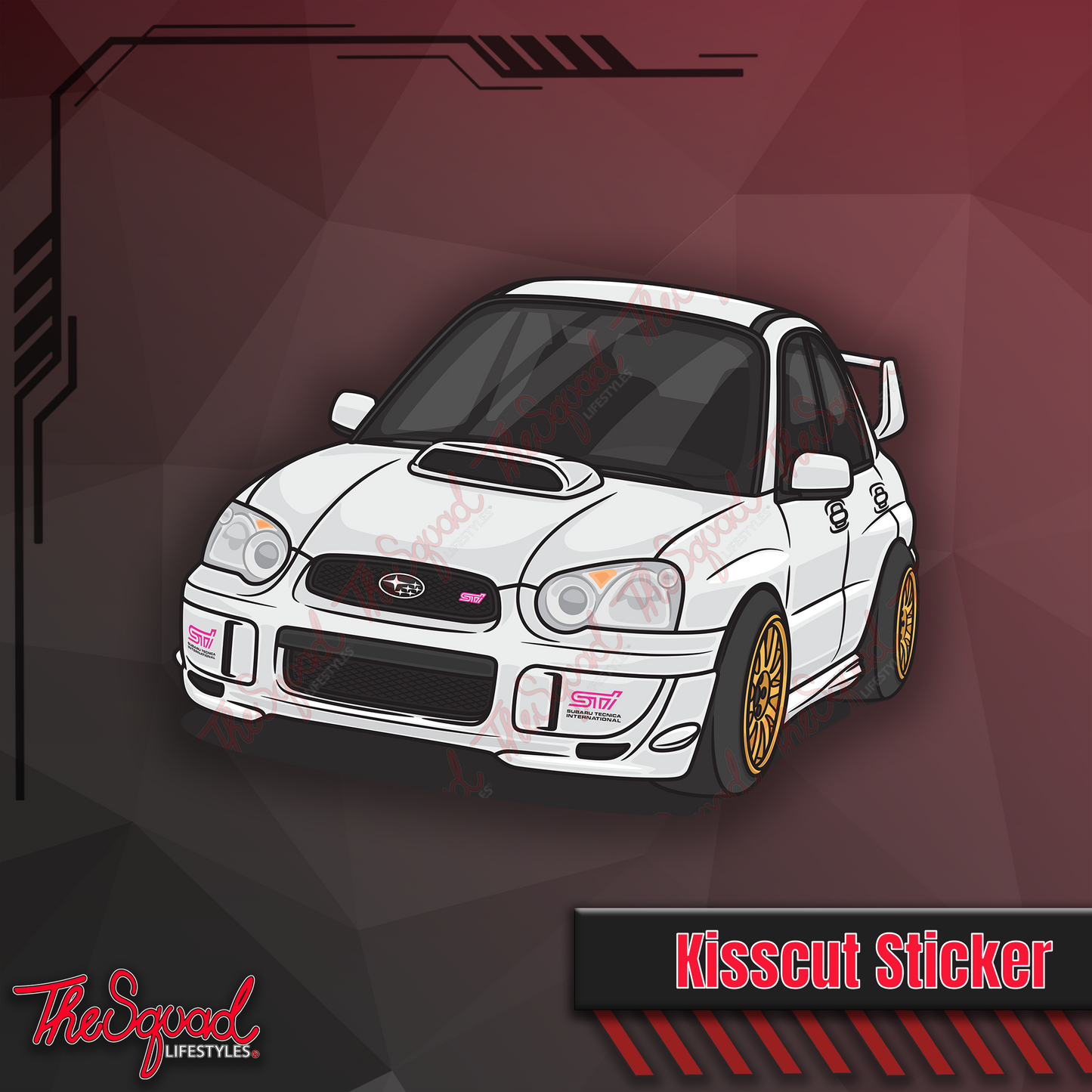 White Blobeye Sticker - JDM Tooners