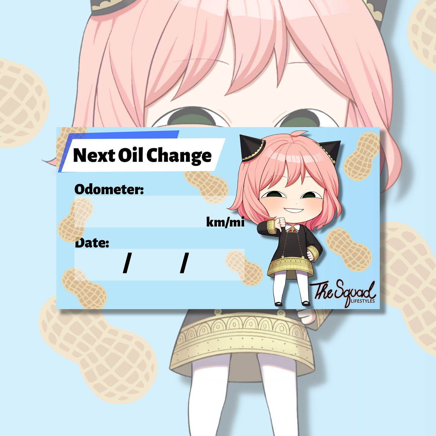 Pocket Waifu + Anya Oil Change Sticker Bundle
