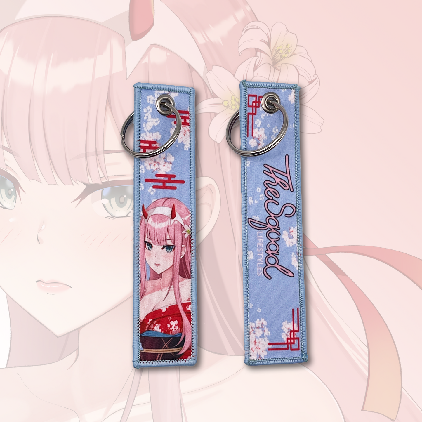 Zero Two Jet Tag Keychain