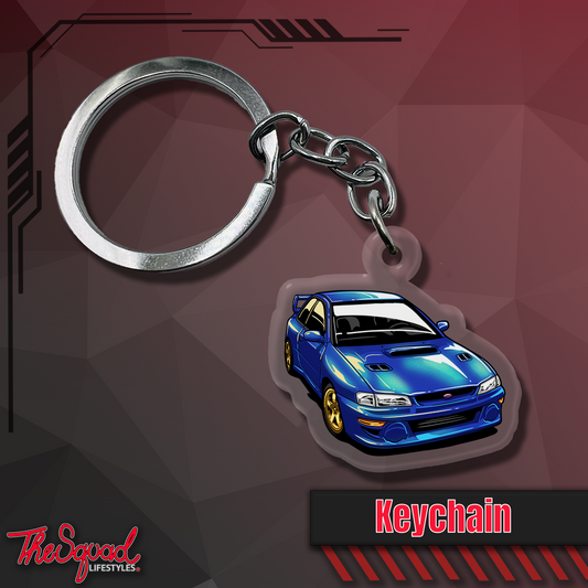 22B Blue Keychain