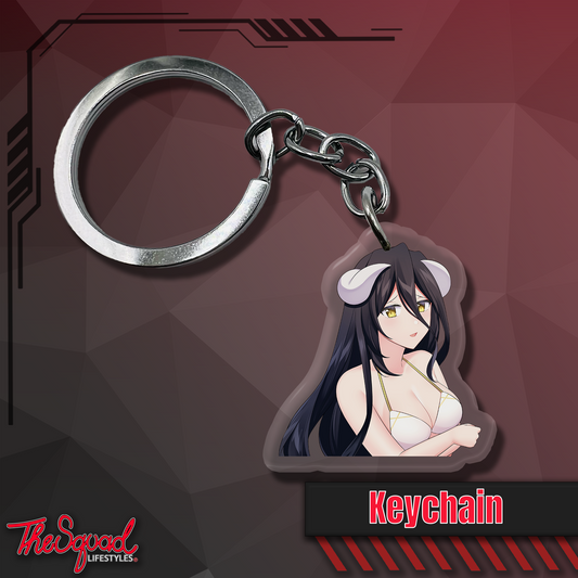 ABG (Anime Boba Girl) Albedo Keychain