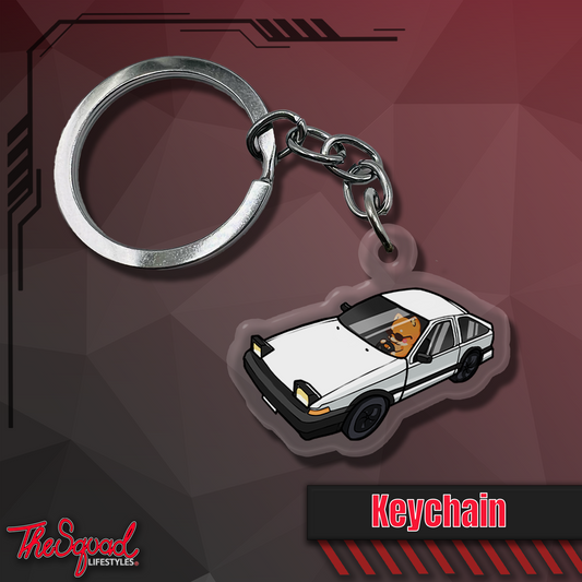 AE86 Shiba Keychain