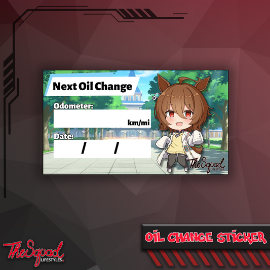 Agnes Oil Change Sticker