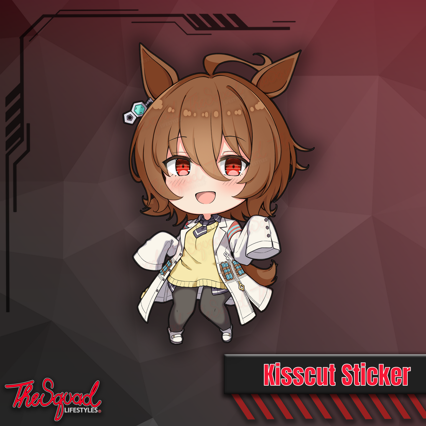 Uma Pocket Waifus Full Bodies Stickers