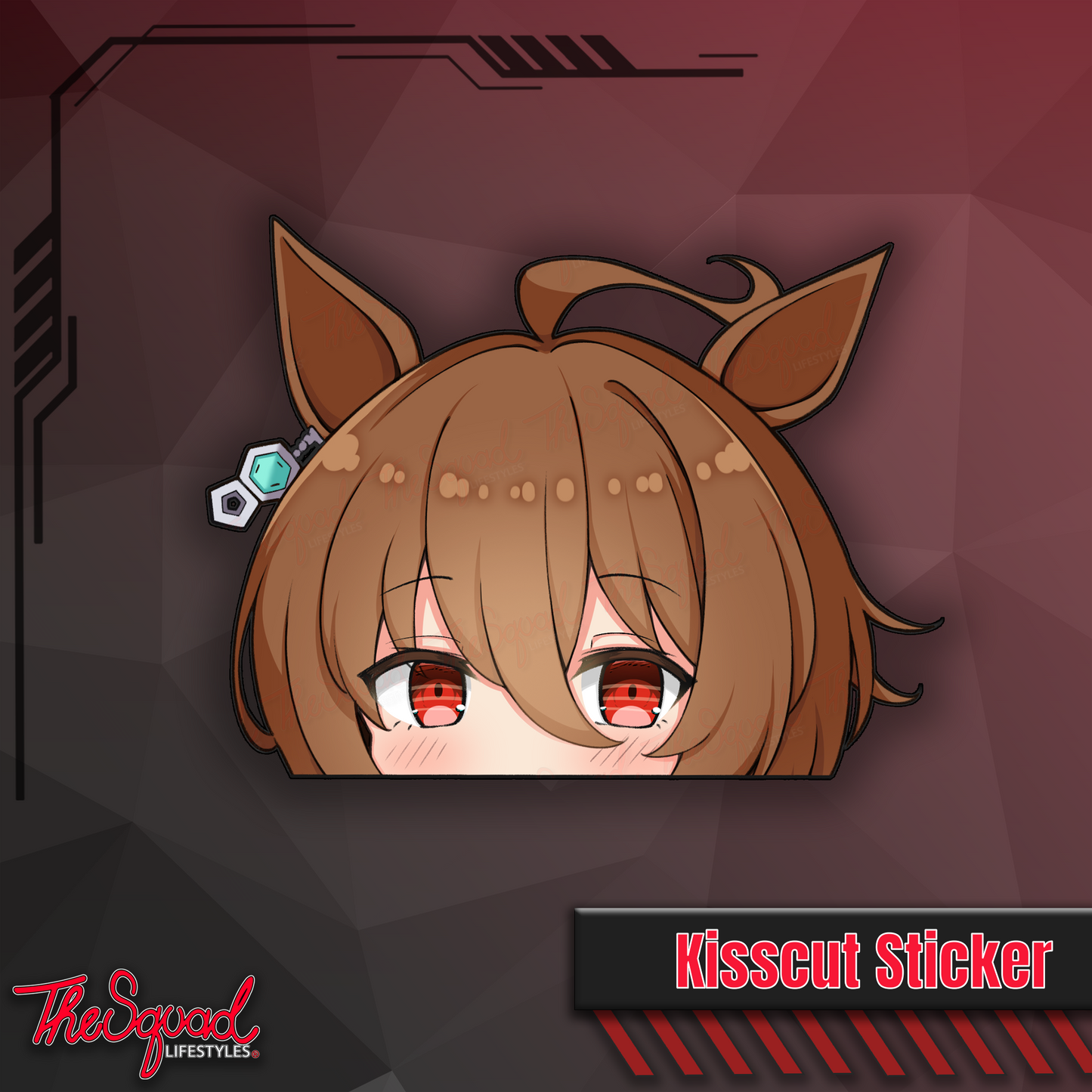 Uma Pocket Waifus Peeker Stickers