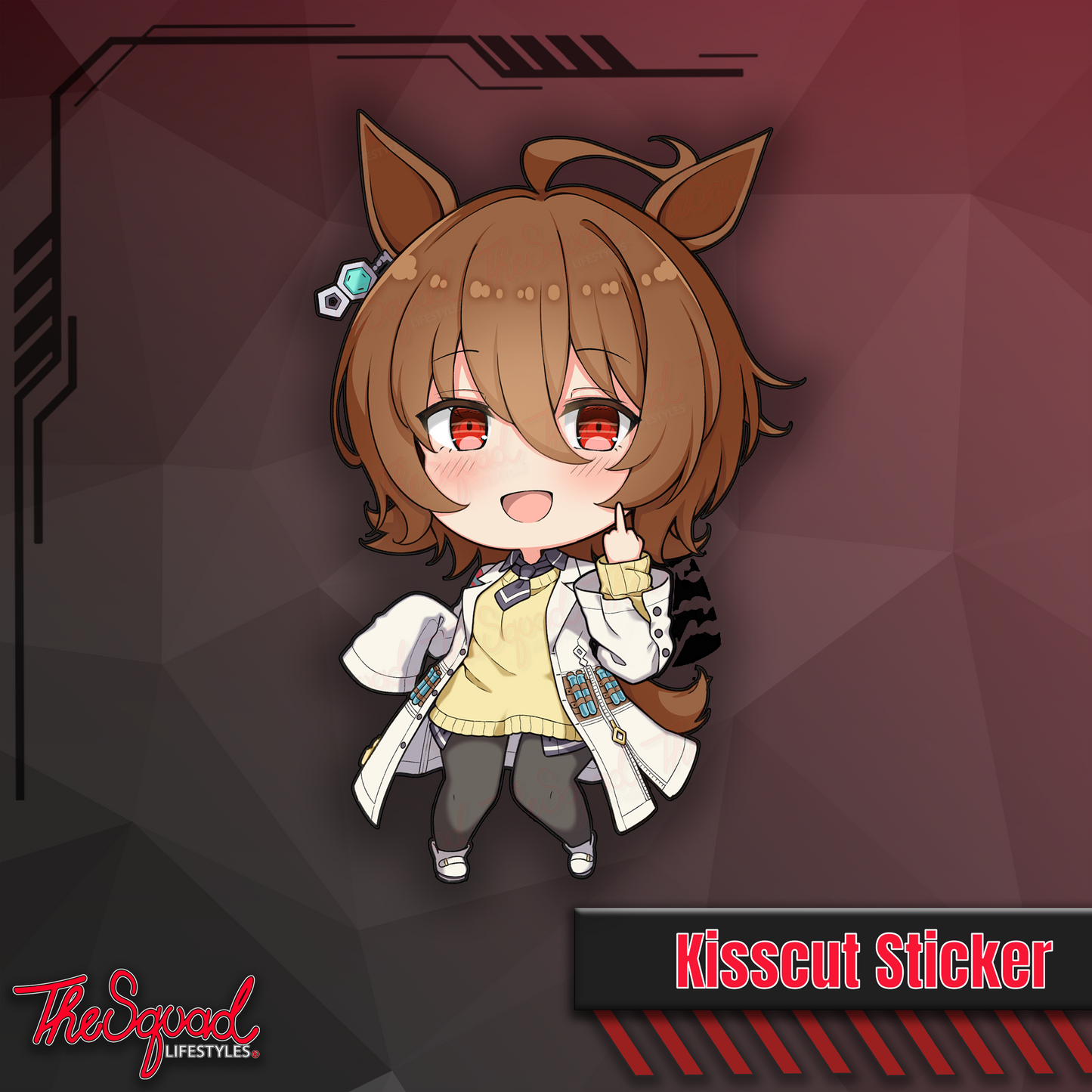 Uma Pocket Waifus Full Bodies Stickers