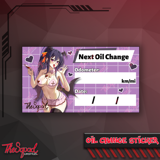 NurseAkeno Oil Change Sticker