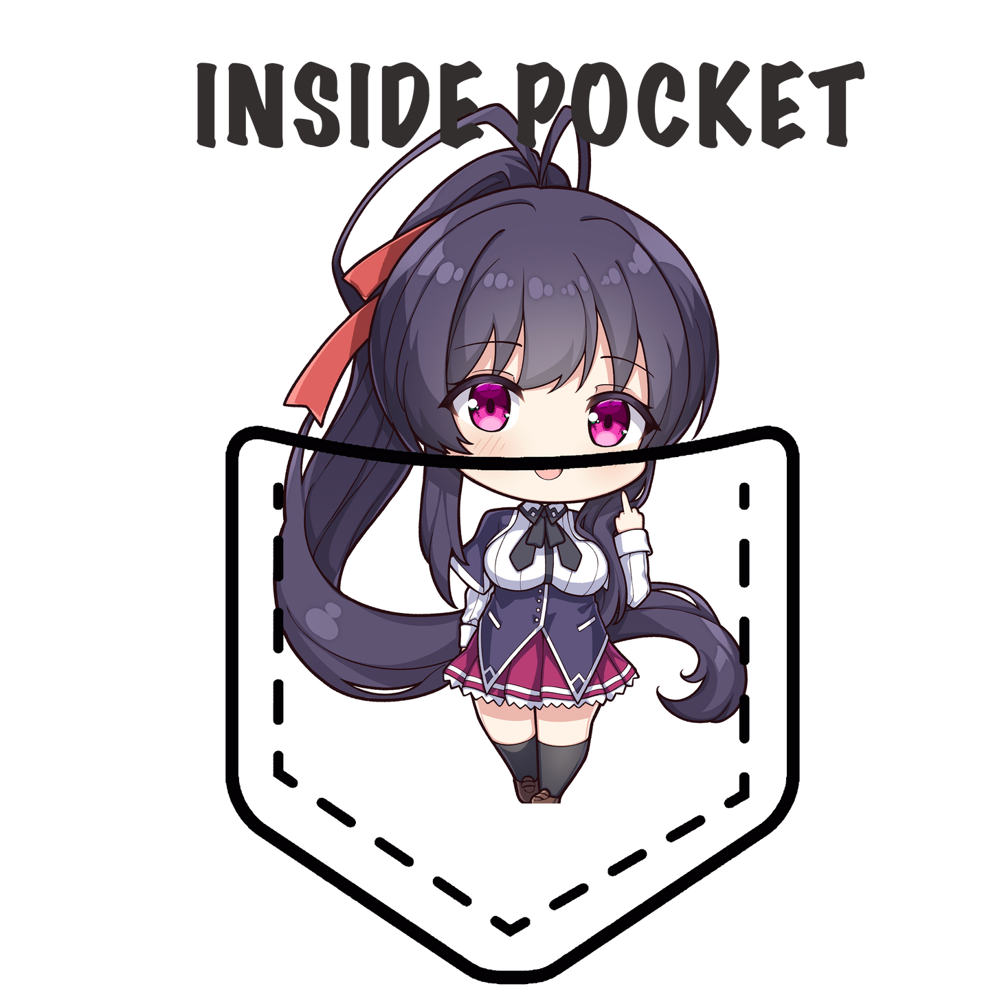 Akeno Pocket Waifu Shirt