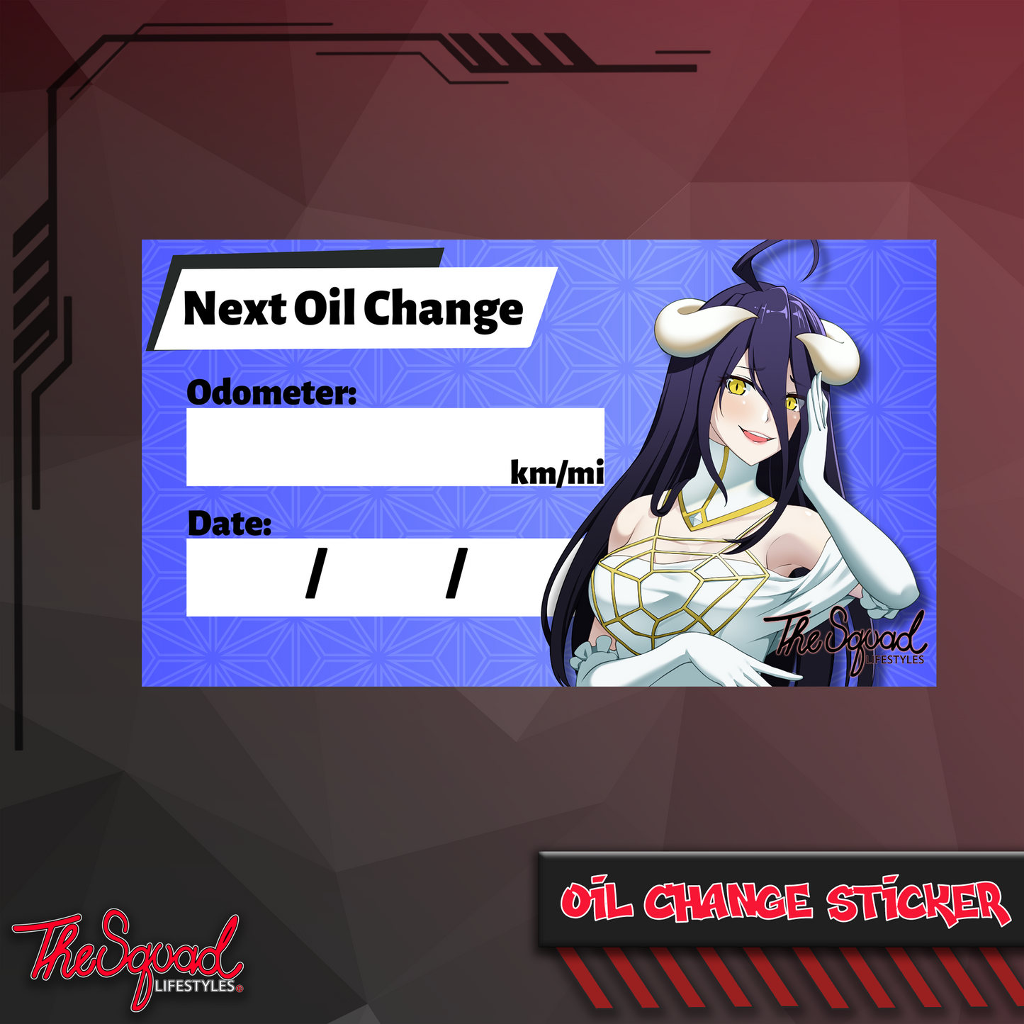 Albedo DeathCore Oil Change Sticker