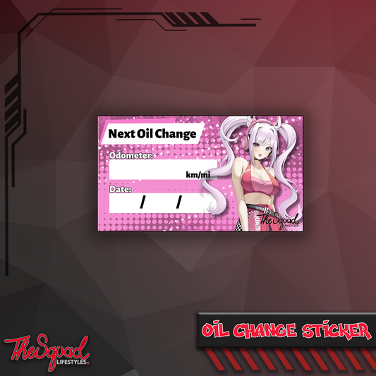 Race Queen Alice Oil Change Sticker