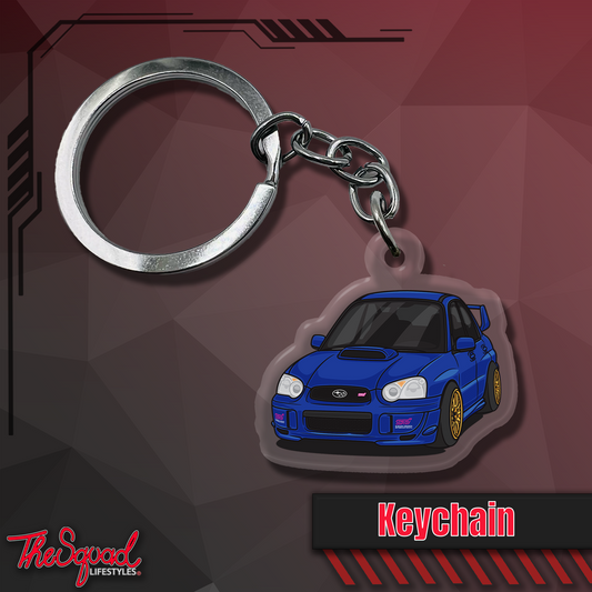 Blobeye STI Blue Keychain