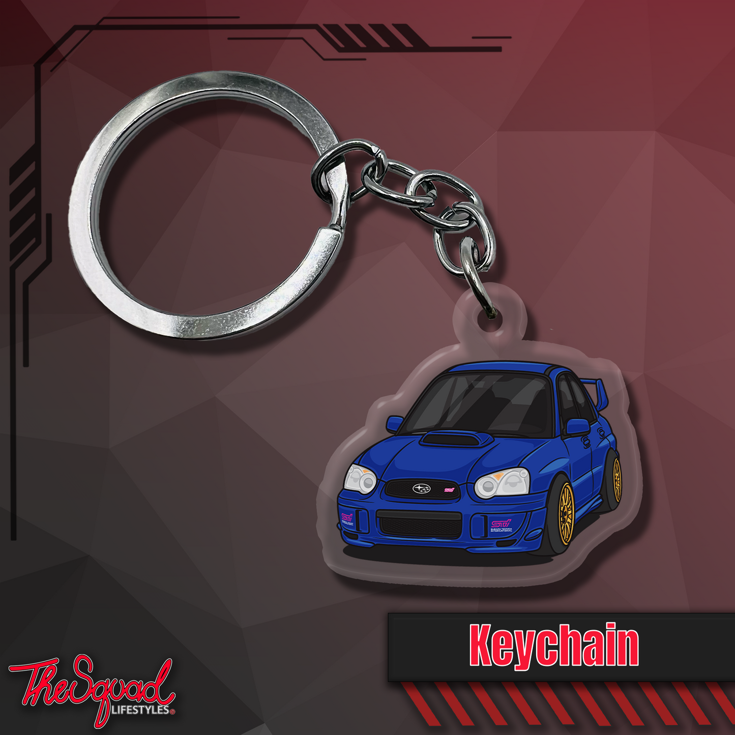 Blobeye Chibi Blue Keychain