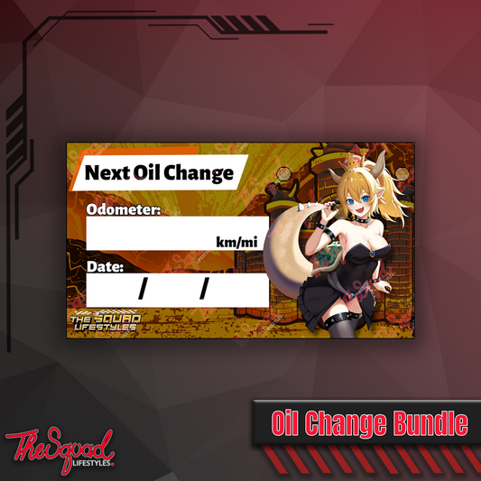 Bowsette Oil Change Sticker