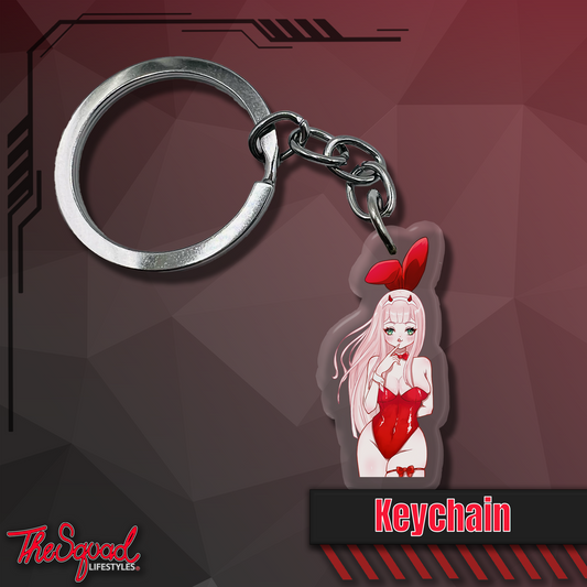 Bunny Girl Zero Two Keychain